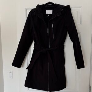 BCBGeneration Women's Black Coat with Hood